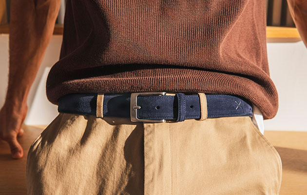 Belt for men crafted in France